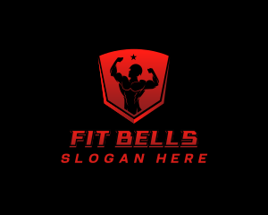 Military Fitness Shield logo design