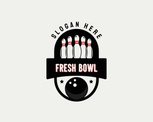 Bowling Sports League logo design