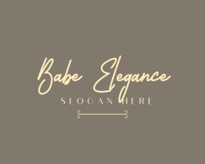 Simple Elegant Signature logo design