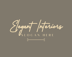 Simple Elegant Signature logo design