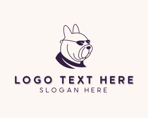 Dog Pet Bulldog  logo