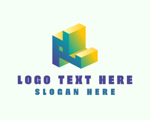 Geometric Abstract 3D logo