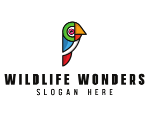 Parrot Bird Wildlife logo design