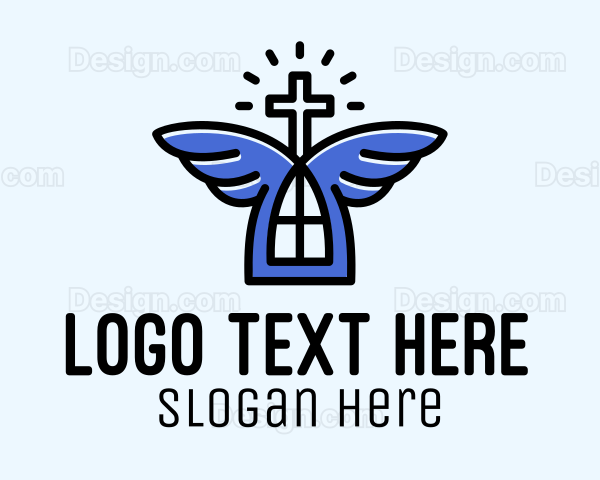 Church Angel Wings Logo