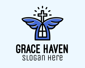 Church Angel Wings  logo
