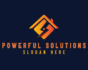 Electric Lightning Power logo design