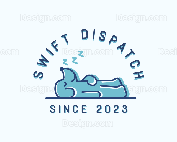 Sleeping Dog Puppy Logo