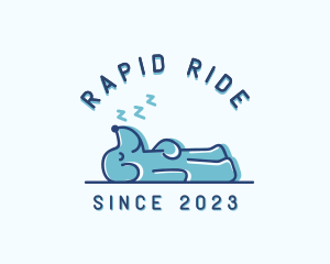 Sleeping Dog Puppy Logo