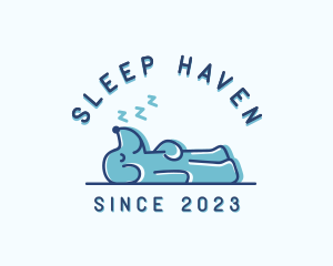 Sleeping Dog Puppy logo design