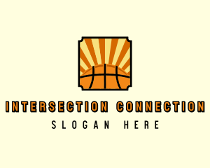 Basketball Sun Sport  Logo