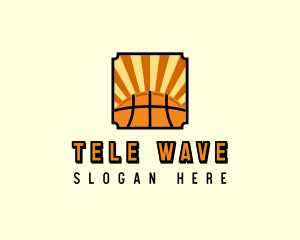 Basketball Sun Sport  logo design