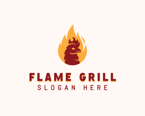 Flame Grilled Chicken  logo design