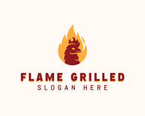 Flame Grilled Chicken  logo design