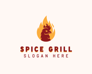 Flame Grilled Chicken  logo design