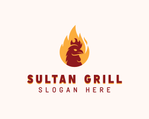 Flame Grilled Chicken  logo design