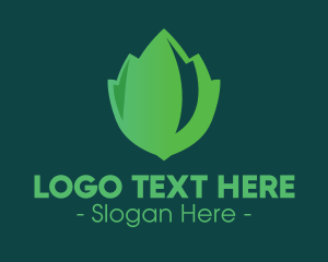 Gradient Oregano Leaf logo