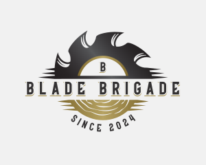 Wood Saw Blade logo design