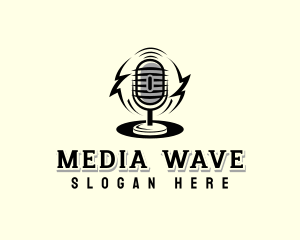 Audio Broadcasting Microphone logo
