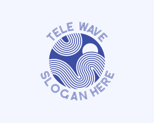 Modern Waves Software logo design