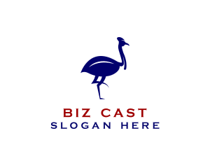 Cassowary Bird Nature logo