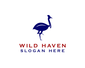 Cassowary Bird Nature logo