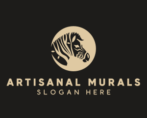 Zebra Tree Face logo design