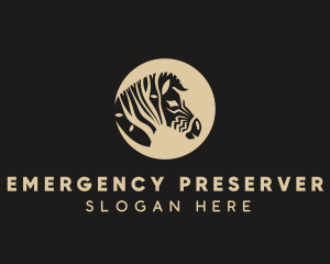 Zebra Tree Face logo design