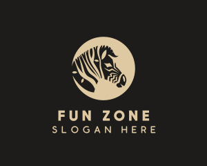 Zebra Tree Face logo design