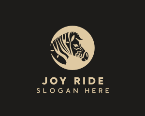 Zebra Tree Face logo design