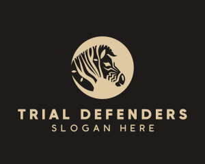 Zebra Tree Face logo design