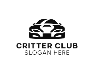 Front Car Silhouette logo design