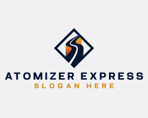 Logistics Express Highway logo design