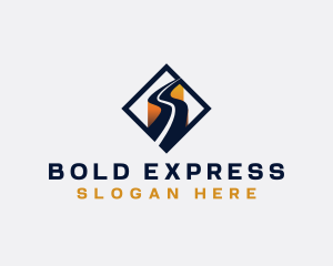 Logistics Express Highway logo design