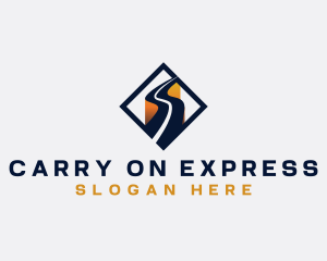 Logistics Express Highway logo design