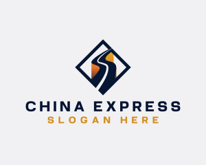 Logistics Express Highway logo design