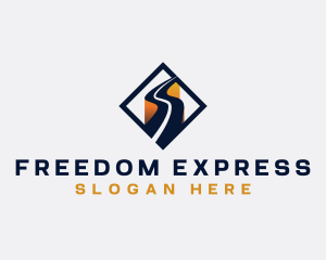 Logistics Express Highway logo design