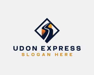 Logistics Express Highway logo design