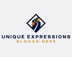 Logistics Express Highway logo design