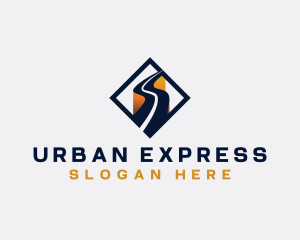 Logistics Express Highway logo design