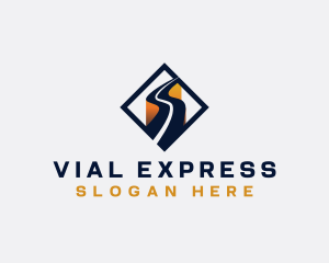 Logistics Express Highway logo design