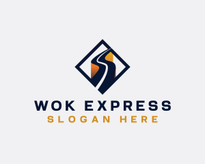 Logistics Express Highway logo design