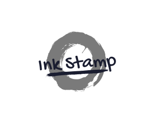 Grungy Ink Brush logo design