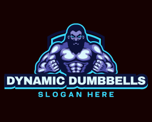 Muscle Bodybuilder Titan Fitness logo