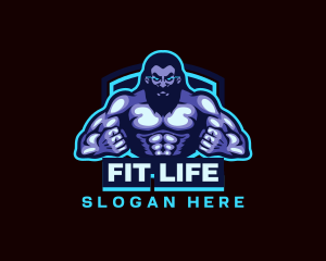 Muscle Bodybuilder Titan Fitness logo