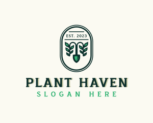 Shovel Plant Garden logo design