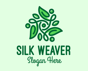 Elegant Natural Leaves Logo