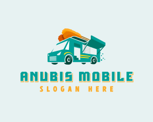 Corn Dog Food Trailer logo design