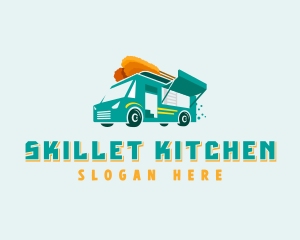 Corn Dog Food Trailer logo design