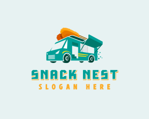 Corn Dog Food Trailer logo design