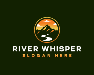 Mountain River Sunset logo